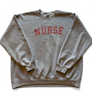 Gray "NURSE" Crewneck Sweatshirt | Gildan |
Size XL